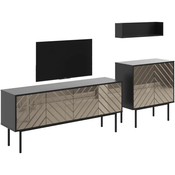 Композиция Boho 4 ОГОГО (арт.578666), (ЛДСП/Черный,Бронзовый) ОГОГО Обстановочка!, Boho 578666 
Композиция Boho 4 ОГОГО (арт.578666), (ЛДСП/Черный,Бронзовый) ОГОГО Обстановочка!, Boho 578666