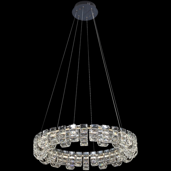 Изображение товара Подвесная люстра хрустальная светодиодная с регулировкой цветовой температуры Reluce 33051-0.4-600 CR