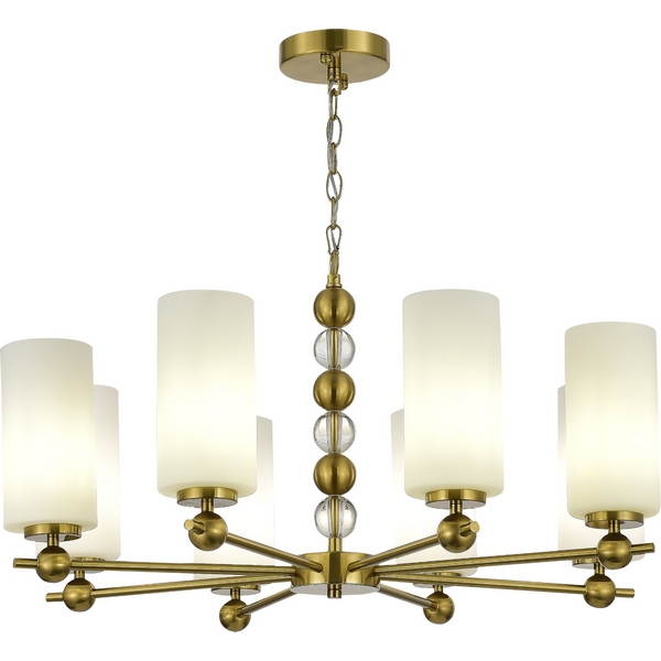 Подвесная люстра ST Luce SL2003 SL2003.303.08 латунь/белый E27 8*40W, SL2003 SL2003.303.08
Подвесная люстра ST Luce SL2003 SL2003.303.08 латунь/белый E27 8*40W, SL2003 SL2003.303.08