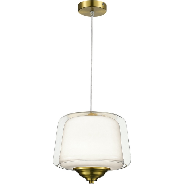 Подвесной светильник ST Luce Pandora SL6127.303.01 Латунь/Белый, Прозрачный LED 1*18W 3000K, Pandora SL6127.303.01
Подвесной светильник ST Luce Pandora SL6127.303.01 Латунь/Белый, Прозрачный LED 1*18W 3000K, Pandora SL6127.303.01
