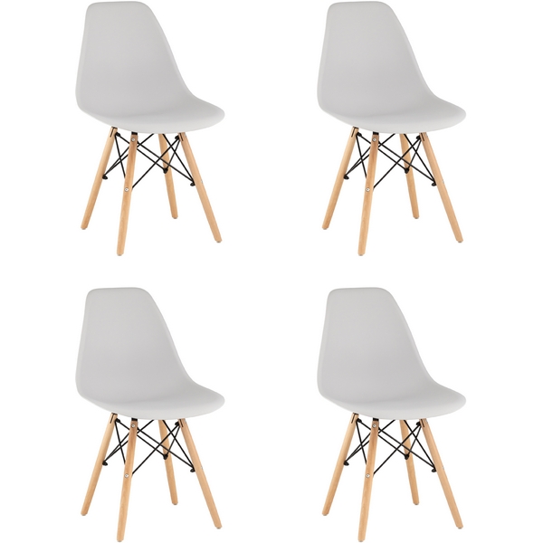 Стул Stool Group Eames Style DSW светло-серый x4 УТ000035181, Style DSW УТ000035181
Стул Stool Group Eames Style DSW светло-серый x4 УТ000035181, Style DSW УТ000035181