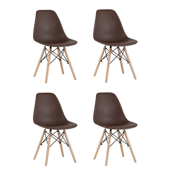 Стул Eames Style DSW коричневый x4 (разборный каркас) Stool Group арт.УТ000037606, Style DSW УТ000037606
Стул Eames Style DSW коричневый x4 (разборный каркас) Stool Group арт.УТ000037606, Style DSW УТ000037606