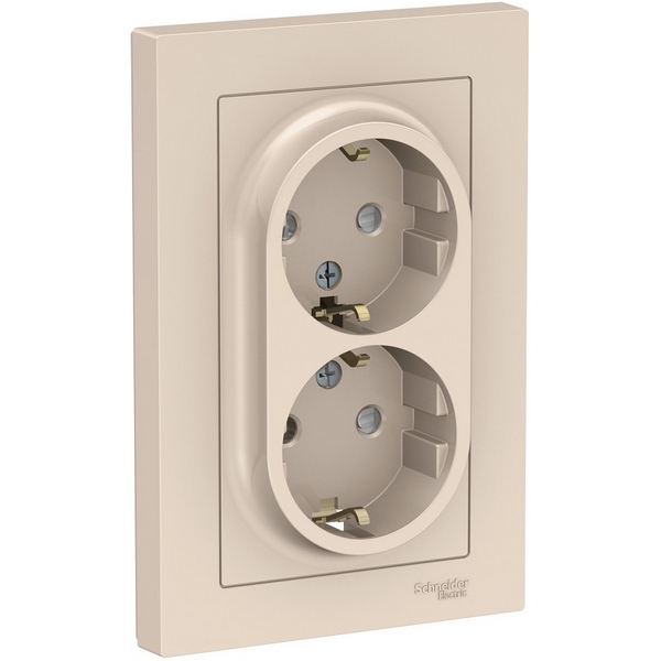 Розетка двойная с заземлением и шторками (бежевый) Systeme Electric AtlasDesign ATN000226, AtlasDesign ATN000226
Розетка двойная с заземлением и шторками (бежевый) Systeme Electric AtlasDesign ATN000226, AtlasDesign ATN000226