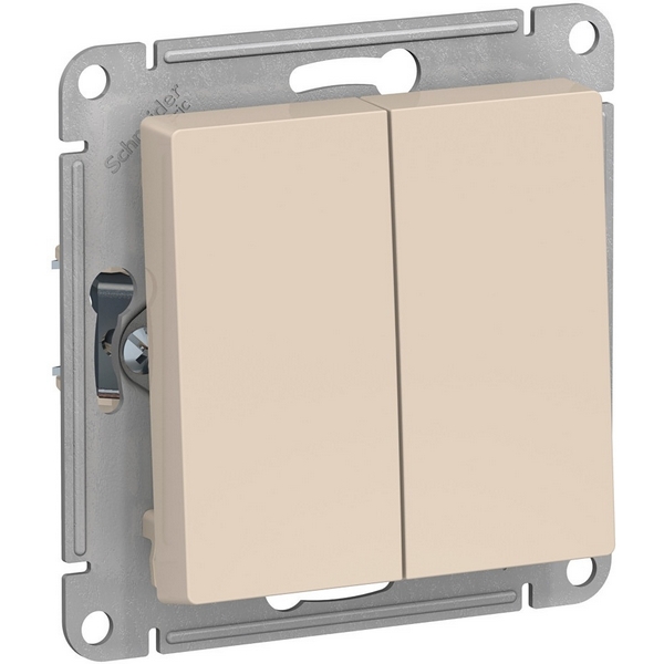 Выключатель двухклавишный (бежевый) Systeme Electric AtlasDesign ATN000265, AtlasDesign ATN000265
Выключатель двухклавишный (бежевый) Systeme Electric AtlasDesign ATN000265, AtlasDesign ATN000265