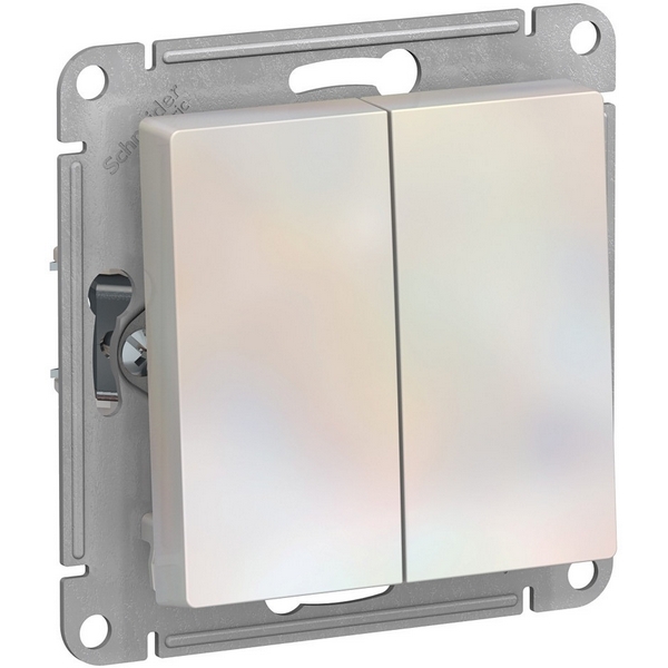 Выключатель двухклавишный (жемчужный) Systeme Electric AtlasDesign ATN000465, AtlasDesign ATN000465
Выключатель двухклавишный (жемчужный) Systeme Electric AtlasDesign ATN000465, AtlasDesign ATN000465