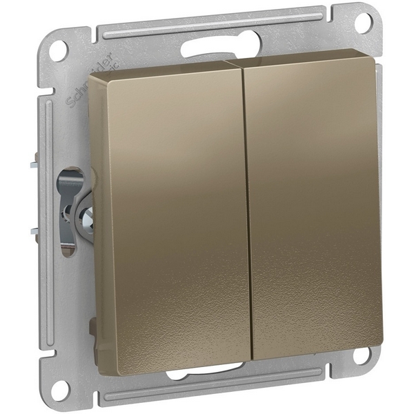 Выключатель двухклавишный (шампань) Systeme Electric AtlasDesign ATN000551, AtlasDesign ATN000551
Выключатель двухклавишный (шампань) Systeme Electric AtlasDesign ATN000551, AtlasDesign ATN000551