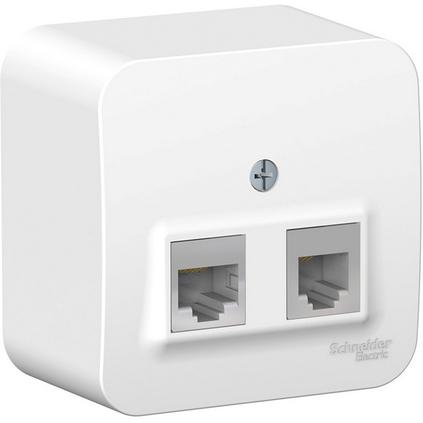 Розетка телефонная RJ-11 + Ethernet RJ-45 (белый) Systeme Electric Blanca BLNIA045111, Blanca BLNIA045111
Розетка телефонная RJ-11 + Ethernet RJ-45 (белый) Systeme Electric Blanca BLNIA045111, Blanca BLNIA045111