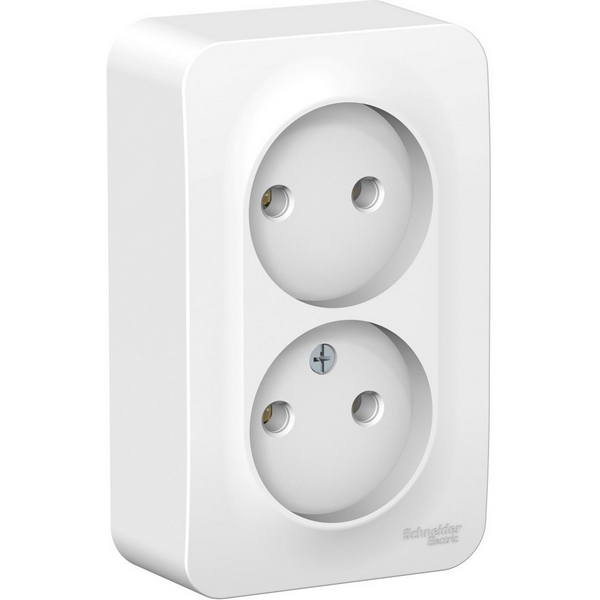 Розетка двойная без заземления (белый) Systeme Electric Blanca BLNRA000211, Blanca BLNRA000211
Розетка двойная без заземления (белый) Systeme Electric Blanca BLNRA000211, Blanca BLNRA000211