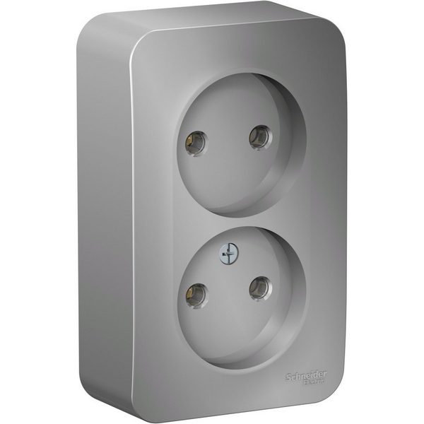 Розетка двойная без заземления (алюминий) Systeme Electric Blanca BLNRA000213, Blanca BLNRA000213
Розетка двойная без заземления (алюминий) Systeme Electric Blanca BLNRA000213, Blanca BLNRA000213