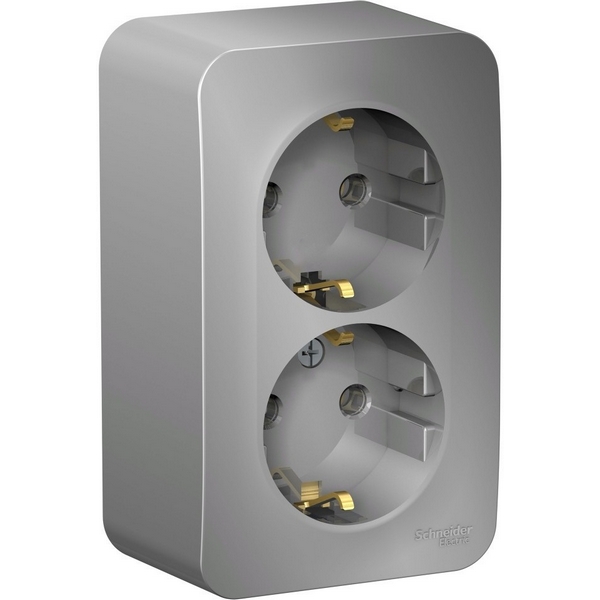 Розетка двойная с заземлением (алюминий) Systeme Electric Blanca BLNRA010213, Blanca BLNRA010213
Розетка двойная с заземлением (алюминий) Systeme Electric Blanca BLNRA010213, Blanca BLNRA010213