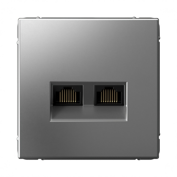 Розетка Ethernet RJ-45 двойная (сталь) Systeme Electric GAL000988, GAL000988
Розетка Ethernet RJ-45 двойная (сталь) Systeme Electric GAL000988, GAL000988
