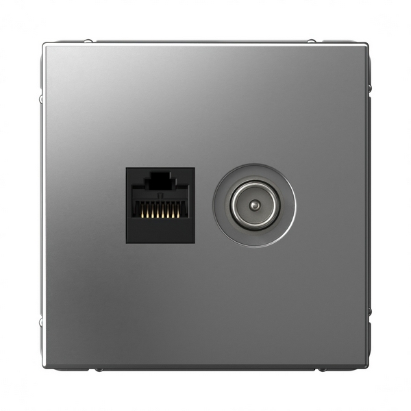 Розетка ТВ + Ethernet RJ-45 (сталь) Systeme Electric GAL000989, GAL000989
Розетка ТВ + Ethernet RJ-45 (сталь) Systeme Electric GAL000989, GAL000989