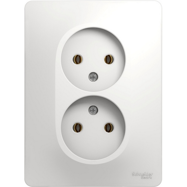 Розетка двойная без заземления (белый) Systeme Electric Glossa GSL000120, Glossa GSL000120
Розетка двойная без заземления (белый) Systeme Electric Glossa GSL000120, Glossa GSL000120