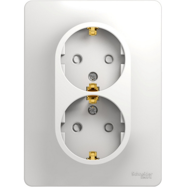 Розетка двойная с заземлением и шторками (белый) Systeme Electric Glossa GSL000126, Glossa GSL000126
Розетка двойная с заземлением и шторками (белый) Systeme Electric Glossa GSL000126, Glossa GSL000126