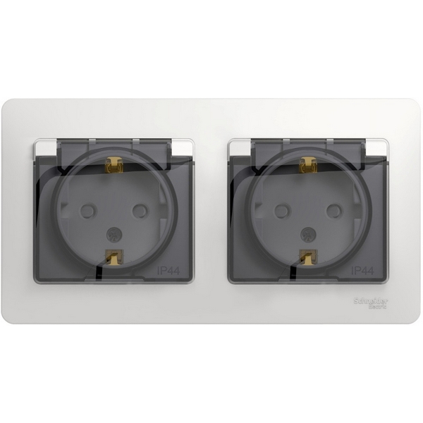 Розетка двойная с заземлением, шторками и крышкой (белый) Systeme Electric Glossa GSL000147, Glossa GSL000147
Розетка двойная с заземлением, шторками и крышкой (белый) Systeme Electric Glossa GSL000147, Glossa GSL000147