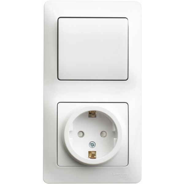 Розетка с заземлением с одноклавишным выключателем (белый) Systeme Electric Glossa GSL000170, Glossa GSL000170
Розетка с заземлением с одноклавишным выключателем (белый) Systeme Electric Glossa GSL000170, Glossa GSL000170