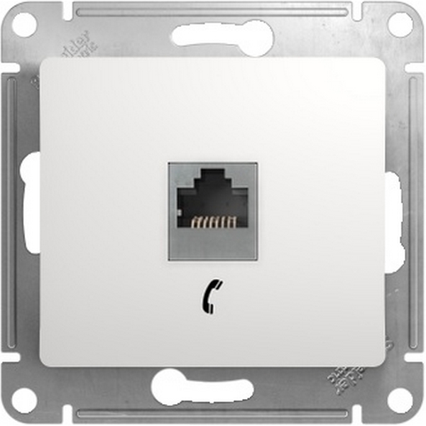 Телефонная розетка RJ-11 (белый) Systeme Electric Glossa GSL000181T, Glossa GSL000181T
Телефонная розетка RJ-11 (белый) Systeme Electric Glossa GSL000181T, Glossa GSL000181T