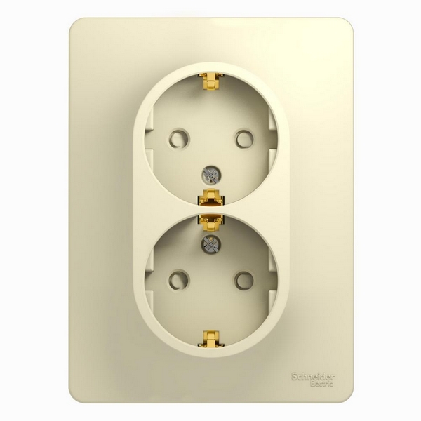 Розетка двойная с заземлением и шторками (Бежевый) Systeme Electric Glossa GSL000226, Glossa GSL000226
Розетка двойная с заземлением и шторками (Бежевый) Systeme Electric Glossa GSL000226, Glossa GSL000226