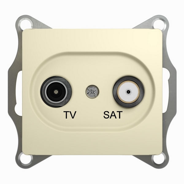 Розетка телевизионнная оконечная TV+SAT (бежевый) Systeme Electric Glossa GSL000297, Glossa GSL000297
Розетка телевизионнная оконечная TV+SAT (бежевый) Systeme Electric Glossa GSL000297, Glossa GSL000297