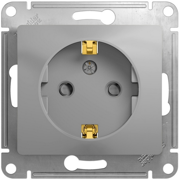 Розетка с заземлением и шторками (алюминий) Systeme Electric Glossa GSL000345, Glossa GSL000345
Розетка с заземлением и шторками (алюминий) Systeme Electric Glossa GSL000345, Glossa GSL000345