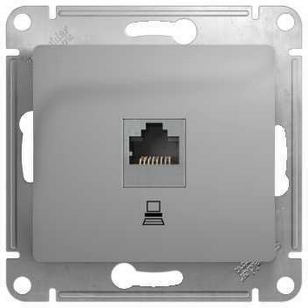 Розетка Ethernet RJ-45 (алюминий) Systeme Electric Glossa GSL000381K, Glossa GSL000381K
Розетка Ethernet RJ-45 (алюминий) Systeme Electric Glossa GSL000381K, Glossa GSL000381K