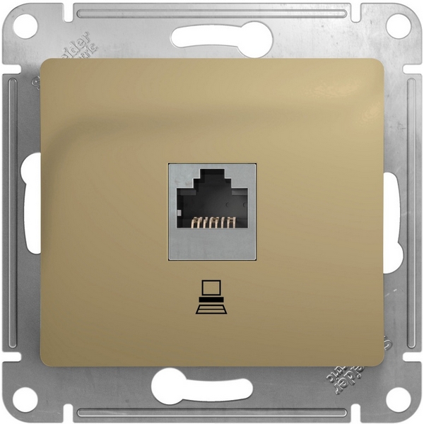 Розетка Ethernet RJ-45 (титан) Systeme Electric Glossa GSL000481K, Glossa GSL000481K
Розетка Ethernet RJ-45 (титан) Systeme Electric Glossa GSL000481K, Glossa GSL000481K