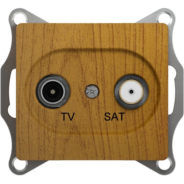 Розетка телевизионнная оконечная TV+SAT (дуб) Systeme Electric Glossa GSL000597, Glossa GSL000597
Розетка телевизионнная оконечная TV+SAT (дуб) Systeme Electric Glossa GSL000597, Glossa GSL000597