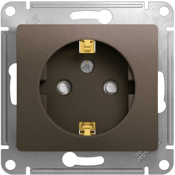 Розетка с заземлением и шторками (шоколад) Systeme Electric Glossa GSL000845, Коричневый, Glossa GSL000845
Розетка с заземлением и шторками (шоколад) Systeme Electric Glossa GSL000845, Коричневый, Glossa GSL000845