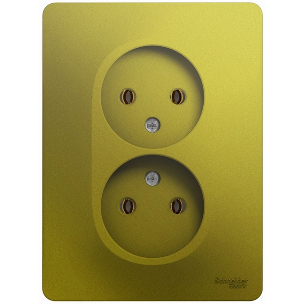Розетка двойная без заземления (фисташковый) Systeme Electric Glossa GSL001020, Glossa GSL001020
Розетка двойная без заземления (фисташковый) Systeme Electric Glossa GSL001020, Glossa GSL001020