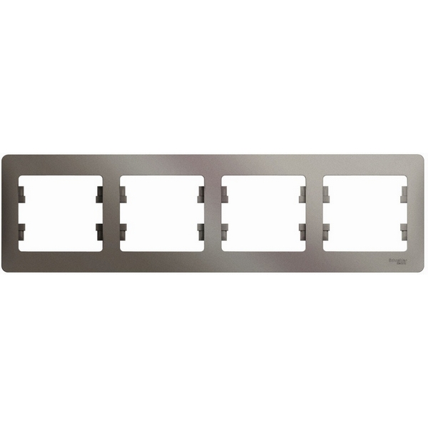 Рамка на 4 поста (платина) Systeme Electric Glossa GSL001204, Серый, Glossa GSL001204
Рамка на 4 поста (платина) Systeme Electric Glossa GSL001204, Серый, Glossa GSL001204