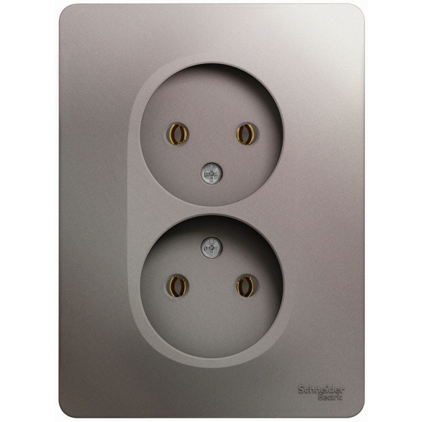 Розетка двойная без заземления (платина) Systeme Electric Glossa GSL001220, Серый, Glossa GSL001220
Розетка двойная без заземления (платина) Systeme Electric Glossa GSL001220, Серый, Glossa GSL001220