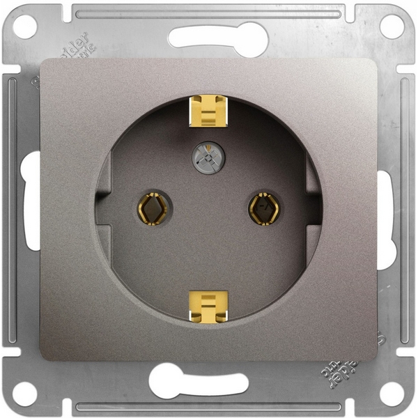 Розетка с заземлением (платина) Systeme Electric Glossa GSL001243, Серый, Glossa GSL001243
Розетка с заземлением (платина) Systeme Electric Glossa GSL001243, Серый, Glossa GSL001243