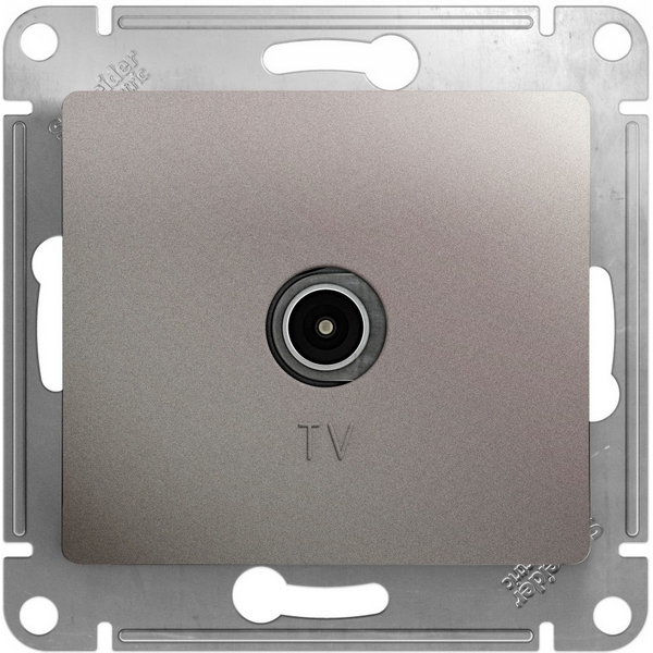 ТВ-розетка оконечная (платина) Systeme Electric Glossa GSL001293, Серый, Glossa GSL001293
ТВ-розетка оконечная (платина) Systeme Electric Glossa GSL001293, Серый, Glossa GSL001293