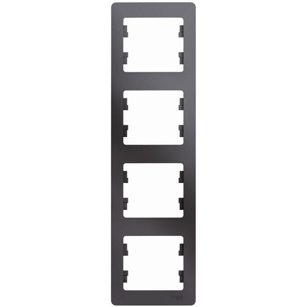 Рамка на 4 поста (графит) Systeme Electric Glossa GSL001308, Черный, Glossa GSL001308
Рамка на 4 поста (графит) Systeme Electric Glossa GSL001308, Черный, Glossa GSL001308