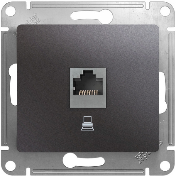 Розетка Ethernet RJ-45 (графит) Systeme Electric GSL001381K, Черный, GSL001381K 
Розетка Ethernet RJ-45 (графит) Systeme Electric GSL001381K, Черный, GSL001381K