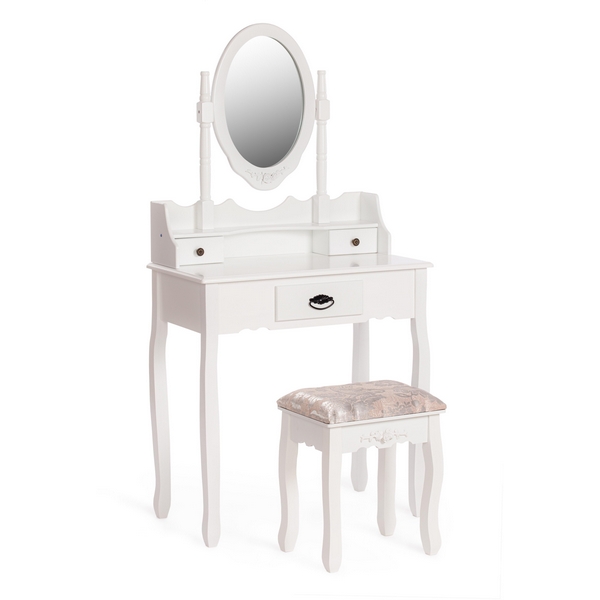 Туалетный столик с зеркалом и табуретом GAUDE (mod. TT-DT003) Белый (White) (МДФ+Павловния) Tetchair 113609 15035, 113609 15035
Туалетный столик с зеркалом и табуретом GAUDE (mod. TT-DT003) Белый (White) (МДФ+Павловния) Tetchair 113609 15035, 113609 15035