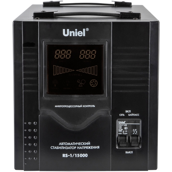 Стабилизатор релейный однофазный 15,0 кВА Uniel RS-1/15000, RS-1/15000
Стабилизатор релейный однофазный 15,0 кВА Uniel RS-1/15000, RS-1/15000
