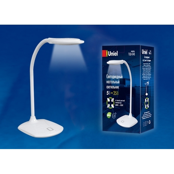 Офисная настольная лампа светодиодная с выключателем TLD-543 White/LED/350Lm/4500K Uniel, TLD-543 White/LED/350Lm/4500K
Офисная настольная лампа светодиодная с выключателем TLD-543 White/LED/350Lm/4500K Uniel, TLD-543 White/LED/350Lm/4500K