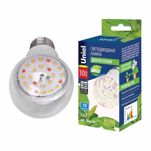 Лампочка светодиодная для растений LED-A60-10W/SPFB/E27/CL PLP30WH Uniel, LED-A60-10W/SPFB/E27/CL PLP30WH
Лампочка светодиодная для растений LED-A60-10W/SPFB/E27/CL PLP30WH Uniel, LED-A60-10W/SPFB/E27/CL PLP30WH