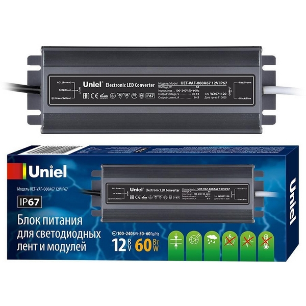 Блок питания UET-VAF-060A67 12V IP67 Uniel UET-VAF, Серебро, UET-VAF UET-VAF-060A67 12V IP67
Блок питания UET-VAF-060A67 12V IP67 Uniel UET-VAF, Серебро, UET-VAF UET-VAF-060A67 12V IP67