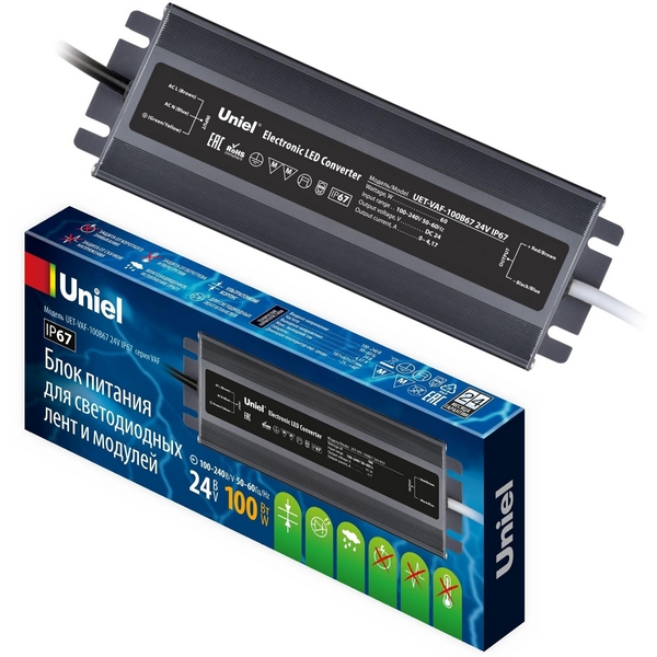 Блок питания ультратонкий 100 Вт Uniel UET-VAF-100B67 24V IP67, Серебро, UET-VAF-100B67 24V IP67
Блок питания ультратонкий 100 Вт Uniel UET-VAF-100B67 24V IP67, Серебро, UET-VAF-100B67 24V IP67