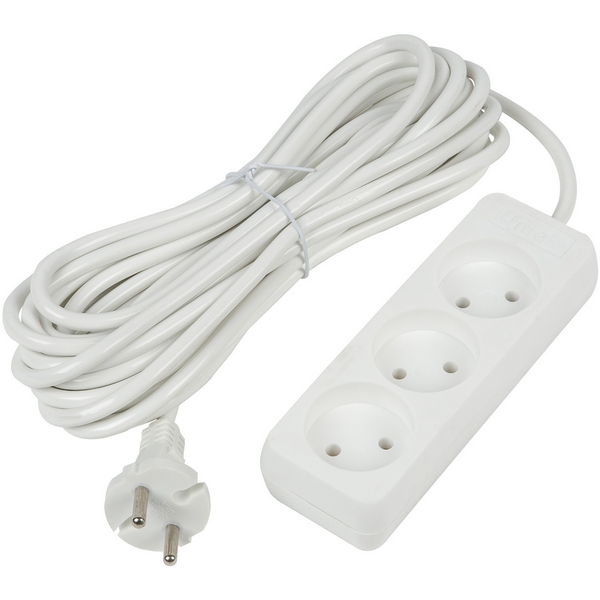 Удлинитель шнур 10м., 3 гнезда, 10A, б/з. белый Uniel Ultra S-CU3-10 WHITE, Ultra S-CU3-10 WHITE 
Удлинитель шнур 10м., 3 гнезда, 10A, б/з. белый Uniel Ultra S-CU3-10 WHITE, Ultra S-CU3-10 WHITE