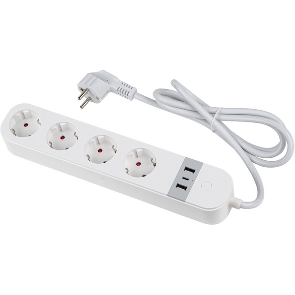 Умный сетевой фильтр Wi-Fi, 1.8м (Пвс 3х1,5), 4 гнезда, с/з, 2USB+Type-C (5В, 3A). 16A. До 3680Вт, голосовое управление, приложение UnielSmart Uniel P-GCL4-1,8 A201/UC/WF WHITE, Белый, P-GCL4-1,8 A201/UC/WF WHITE
Умный сетевой фильтр Wi-Fi, 1.8м (Пвс 3х1,5), 4 гнезда, с/з, 2USB+Type-C (5В, 3A). 16A. До 3680Вт, голосовое управление, приложение UnielSmart Uniel P-GCL4-1,8 A201/UC/WF WHITE, Белый, P-GCL4-1,8 A201/UC/WF WHITE