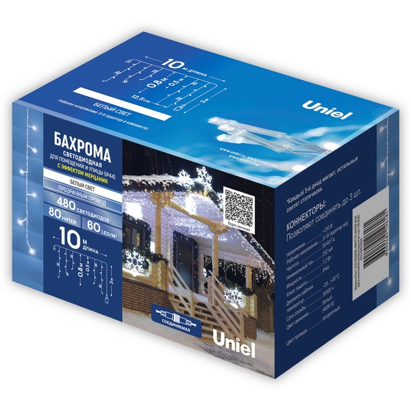 Гирлянда светодиодная Бахрома 10м Uniel ULD-B10008-480/TTK WHITE IP44, ULD-B10008-480/TTK WHITE IP44
Гирлянда светодиодная Бахрома 10м Uniel ULD-B10008-480/TTK WHITE IP44, ULD-B10008-480/TTK WHITE IP44