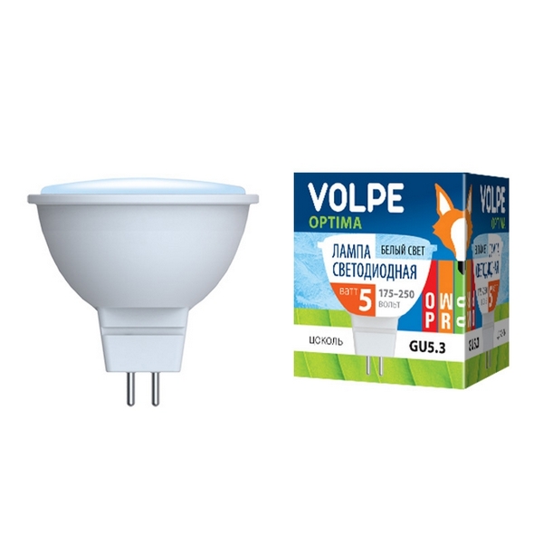 Лампочка светодиодная LED-JCDR-5W/NW/GU5.3/O картон (Volpe), LED-JCDR-5W/NW/GU5.3/O картон
Лампочка светодиодная LED-JCDR-5W/NW/GU5.3/O картон (Volpe), LED-JCDR-5W/NW/GU5.3/O картон