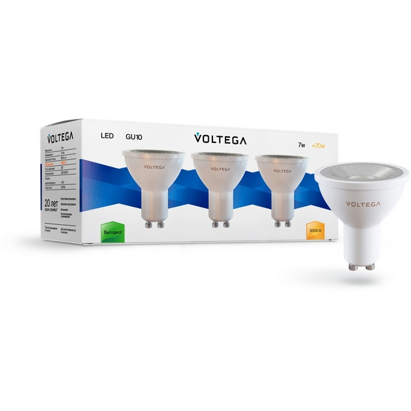 Светодиодная лампа Simple MR16 7W 3000K 38 GU10 3шт. Voltega Sofit GU10 Lens 7254, Sofit GU10 Lens 7254
Светодиодная лампа Simple MR16 7W 3000K 38 GU10 3шт. Voltega Sofit GU10 Lens 7254, Sofit GU10 Lens 7254