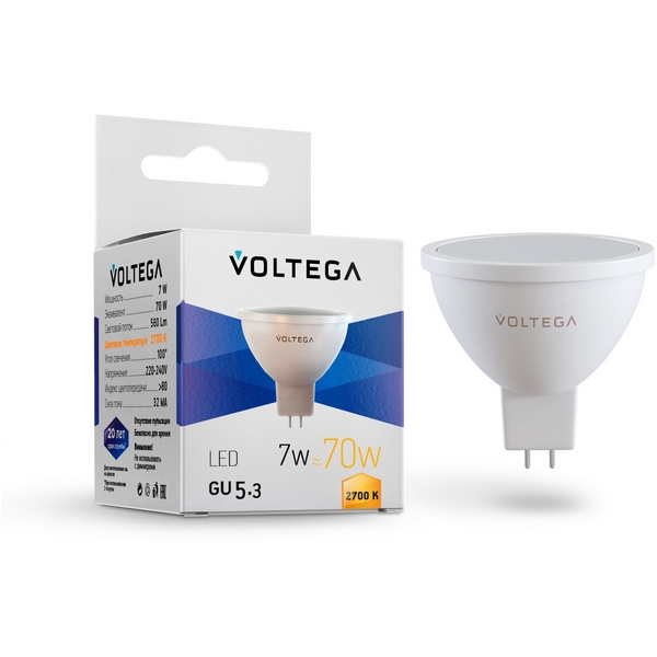 Светодиодная лампа Simple MR16 7W 2700K 110 GU5.3 Voltega Sofit GU5.3 7255, Sofit GU5.3 7255
Светодиодная лампа Simple MR16 7W 2700K 110 GU5.3 Voltega Sofit GU5.3 7255, Sofit GU5.3 7255