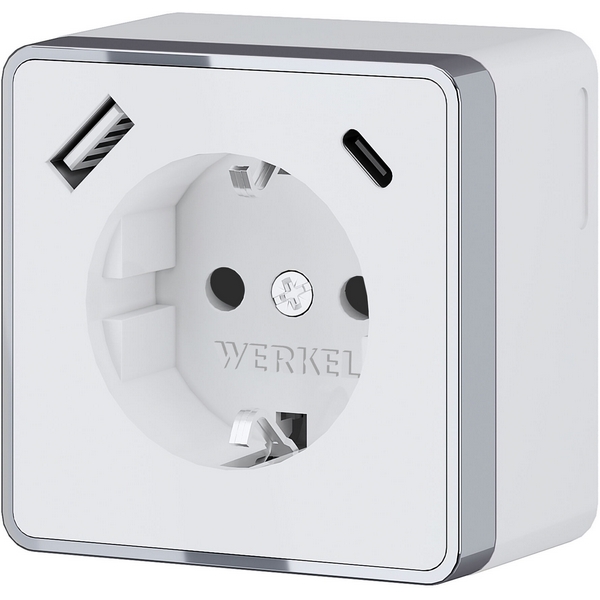 Розетка с заземлением, шторками и USB тип A+C Gallant (белый) Werkel W5071701 (a057698), Накладные механизмы Gallant белые W5071701
Розетка с заземлением, шторками и USB тип A+C Gallant (белый) Werkel W5071701 (a057698), Накладные механизмы Gallant белые W5071701