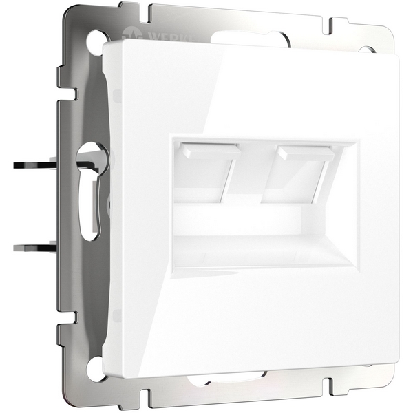 Розетка двойная Ethernet RJ-45 (белый) Werkel W1181101 (a051115), Встраиваемые механизмы белые W1181101
Розетка двойная Ethernet RJ-45 (белый) Werkel W1181101 (a051115), Встраиваемые механизмы белые W1181101