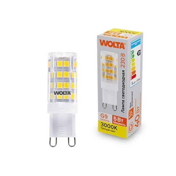 Светодиодная лампа 5Вт 3000K G9 Wolta WSTD-JCD-5W3KG9-C, WSTD-JCD-5W3KG9-C
Светодиодная лампа 5Вт 3000K G9 Wolta WSTD-JCD-5W3KG9-C, WSTD-JCD-5W3KG9-C